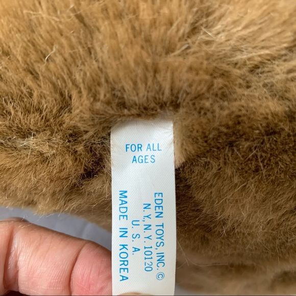 Vintage Eden Brown Bear Plush Stuffed Animal Toy - Picture 9 of 9